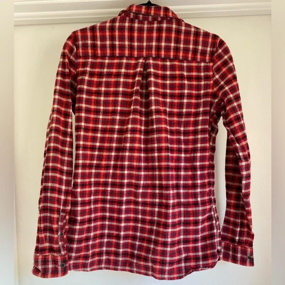Woolrich Pemberton flannel Button Down Shirt Women’s Size Small Cotton Plaid - Picture 4 of 6